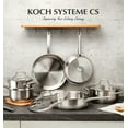 thumbnail image 3 of Koch Systeme CS 10-Piece Stainless Steel Cookware Set, Professional Grade Pots and Pans Set with Glass Lids, Dishwasher Safe & Induction Compatible Cookware for Everyday Cooking, 3 of 7