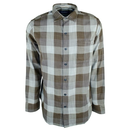 Tommy Bahama Men's Dual Lux Plaid Long Sleeve Button-Down Shirt