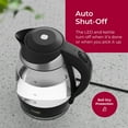 thumbnail image 6 of MuellerLiving Electric Kettle, 1500W Borosilicate Glass Tea Kettle Pot Water Heater for Coffee & Tea, 6 of 10