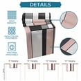 thumbnail image 6 of Modern Geometric Pink Black Table Runner 72 Inches, Abstract Minimalist Color Blocks Bed Runner Dresser Scarves Tabletop for Indoor Outdoor Parties/Ceremony/Banquet, 18" x 72", 6 of 9