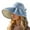 Blue, variant on UPF 50+ Sun Hat with Wide Brim for Women Men Summer Outdoor Travel Foldable Lightweight Beach Sun Brick Red One Size