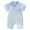 a1-Blue, variant on Baby Boy Girl Romper Toddler Infant Short Sleeve Unisex Jumpsuit Short Sleeve Summer One Piece Size 0-3 Months,Blue