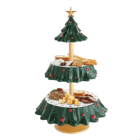 

Christmas Cupcake Stand Bowl Stand Christmas Ornament Tray Christmas Ornament Resin Decoration