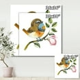 thumbnail image 4 of Designart ' Bluethroat Bird Sitting On A Branch ' Traditional Canvas Wall Art Print, 4 of 4