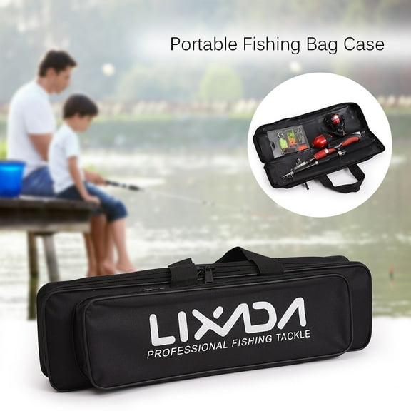 Fishing Case,Rod And Reel Carry Carrier Pole And Reel Carry Portable Rod And Qahm Tubbek Havou