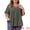 Black, variant on Women's Plus Tops V Neck Flared Sleeve Ditsy Floral Pleated Casual Summer Blouses 1X Dark Green