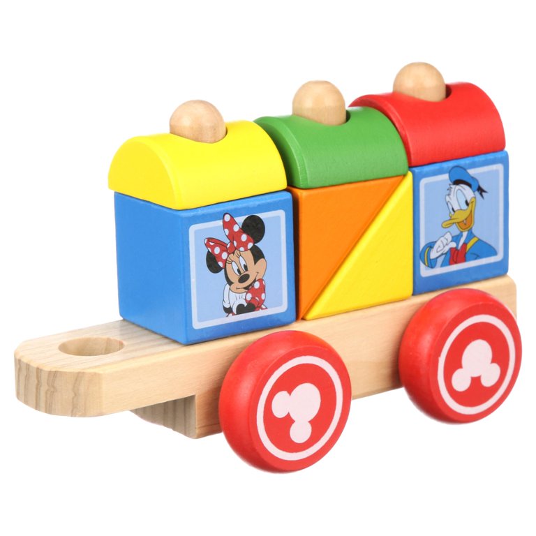 Melissa & doug mickey mouse shop & friends wooden stacking train