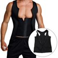 thumbnail image 3 of Chaleco para hombre Neopreno Entrenador de cintura Tanque Chaleco ponderado Recortador de cintura Sauna S Hugo Fitness Chaleco de sauna de fitness, 3 of 10