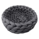 thumbnail image 2 of Nido tejido para gatos, cama para mascotas, cama para perros pequeños, redonda, cálida, portátil, hecha a mano, lavable, cestas para gatos, cama para Gris oscuro 40cm, 2 of 9