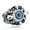 grey eye, variant on Evil Eye Vintage Ring Stainless Steel Skull Guardian God Eye Ring Punk Rock-grey eye-9