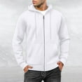 thumbnail image 2 of Futezty men Zip Up Hoodies Midweight Loose Fit Fleece Full-Zip Sweatshirts Jackets, 2 of 3