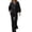 Black, variant on Sweatsuits Women 2 Piece Outfit Plus Size Casual Long Sleeve Sweatsuit Workout Thermal Sweatshirts and Pants 2 Piece Plain Fall Loungewear Sets Woman with Pockets, Red XL