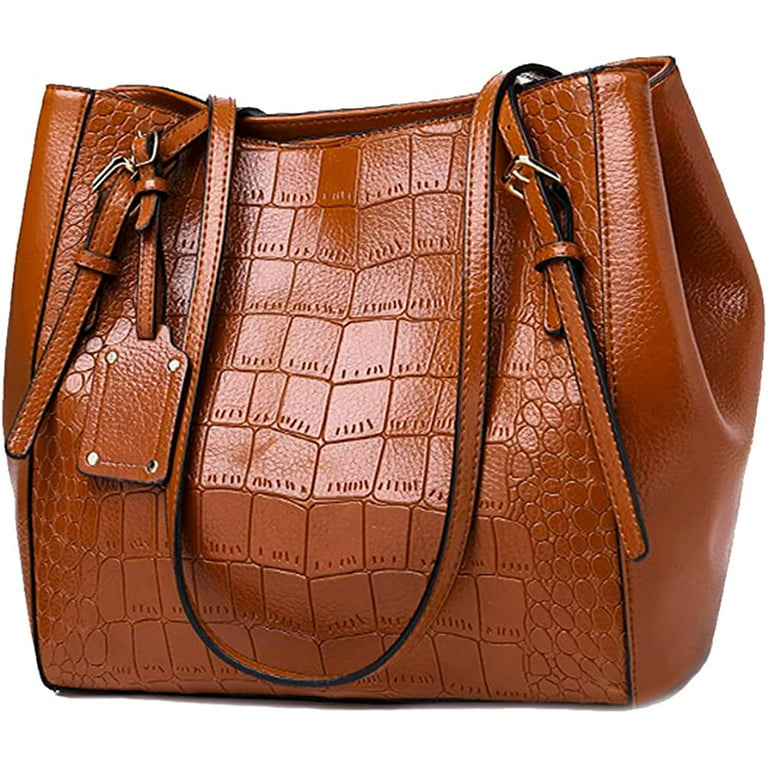 CoCopeanut Luxury Designer Handbag Ladies Shoulder Bags PU Leather  Crocodile Pattern Printing Female Casual Trend Tote Bag Women Handbags