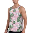 thumbnail image 2 of Haiem Lilies Flowers Men Workout Tank Top Gym Bodybuilding Sleeveless Muscle T Shirts Athletic Tank Breathable Workout Shirt-, 2 of 9