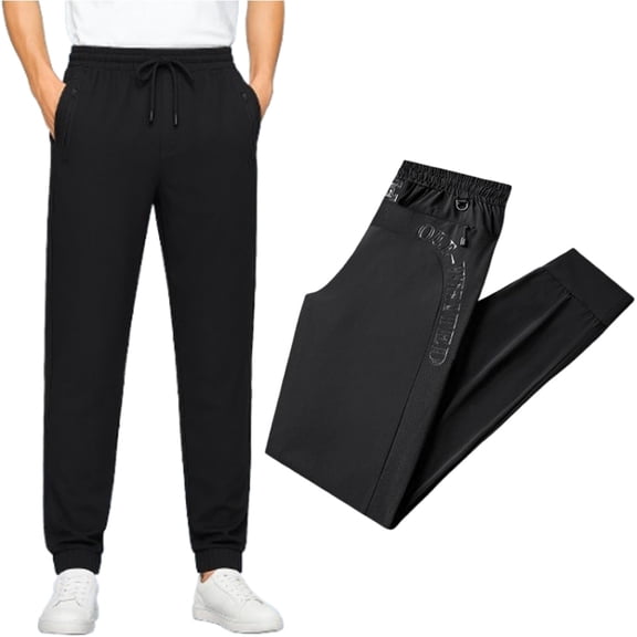 Meshirons - Ice Silk Mesh Panel Casual Pants, Meshirons Mens Pants, Quick Drying with Ventilation