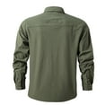 thumbnail image 3 of Fishing Shirt for Men Long Sleeve Button Down Work Shirt Quick Dry Tactical Shirt with Pockets Breathable for Hiking Travel, 3 of 6
