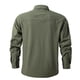 thumbnail image 3 of Blusa y camisa de manga larga con cuello vuelto para hombre, estilo casual, color liso, con bolsillos y botones, estilo cargo., 3 of 6