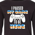 thumbnail image 4 of Inktastic I Paused My Game to Be Here Long Sleeve Youth T-Shirt, 4 of 5