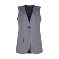 thumbnail image 4 of Hvyesh Sleeveless Blazer for Women Fashion Open Front Work Office Blazer Jackets Casual Lightweight Vest with Pockets, 4 of 9