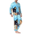 thumbnail image 2 of Goofa Bluey Pattern 2-piece Loungewear Set Men’s Sleepwear Set Soft PJs Cozy loungewear Comfy Sleep Set Winter Pajamas-Large, 2 of 7
