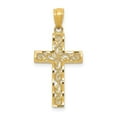 thumbnail image 5 of Saris and Things 14K Yellow Gold Cross Charm Pendant, 5 of 7