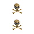 thumbnail image 3 of Broche de calavera Minnieouse estilo Punk Plata antigua, 3 of 5