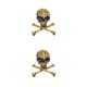 thumbnail image 3 of Qarigey Broche de calavera de estilo Punk, broches encantadores de tibias cruzadas para mujer, joyería de moda para el Día de San Valentín, Pascua, Type2 NO2 Qarigey CBP191853, 3 of 5