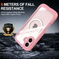 thumbnail image 3 of ShellTech Designed for iPhone 17 Magnetic PC+TPU Case Military Grade Rugged 360 Full Body Built in Screen Protector Heavy Duty Shockproof Compatible with MagSafe Clear Cover,Pink, 3 of 5