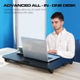 thumbnail image 4 of AIMEZO Height Adjustable Standing Desk Converter Gas Spring Stand Up Desk Converter Tabletop Sit to Stand Monitor Riser with Scissor Lift Height Adjustment, Laptop PC Desktop, 4 of 8