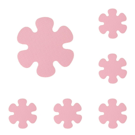 mnjin 60/40/20/10pcs bathtub stickers non-slip, shower safety treads adhesive appliques bright colourful flower decals anti-slip for bath tub, stairs, shower room and other slippery surfaces