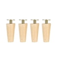 4Pcs Solid Wood Furniture Leg Kit 8/15/20cm Height Furniture Feet ...