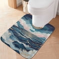 thumbnail image 2 of Yayeee Bath Rug for Bathroom Floor Non Slip Rectangle Fluffy Soft Absorbent Mat, 16"x24", Rolling Waves, 2 of 7