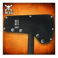 thumbnail image 3 of Tomahawk Military Axe - Black Color | 3 ⅞” Cast Stainless Steel Axe with Piercing Spike | Nylon Cord Wrapped Fiberglass Handle | Camping and Gear | 15” Length, 3 of 9