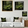 thumbnail image 4 of Designart "Beauty of the Forest with Green Ferns IV" Floral Framed Wall Art - Green Ferns Bedroom Framed Canvas Wall Art, 4 of 6
