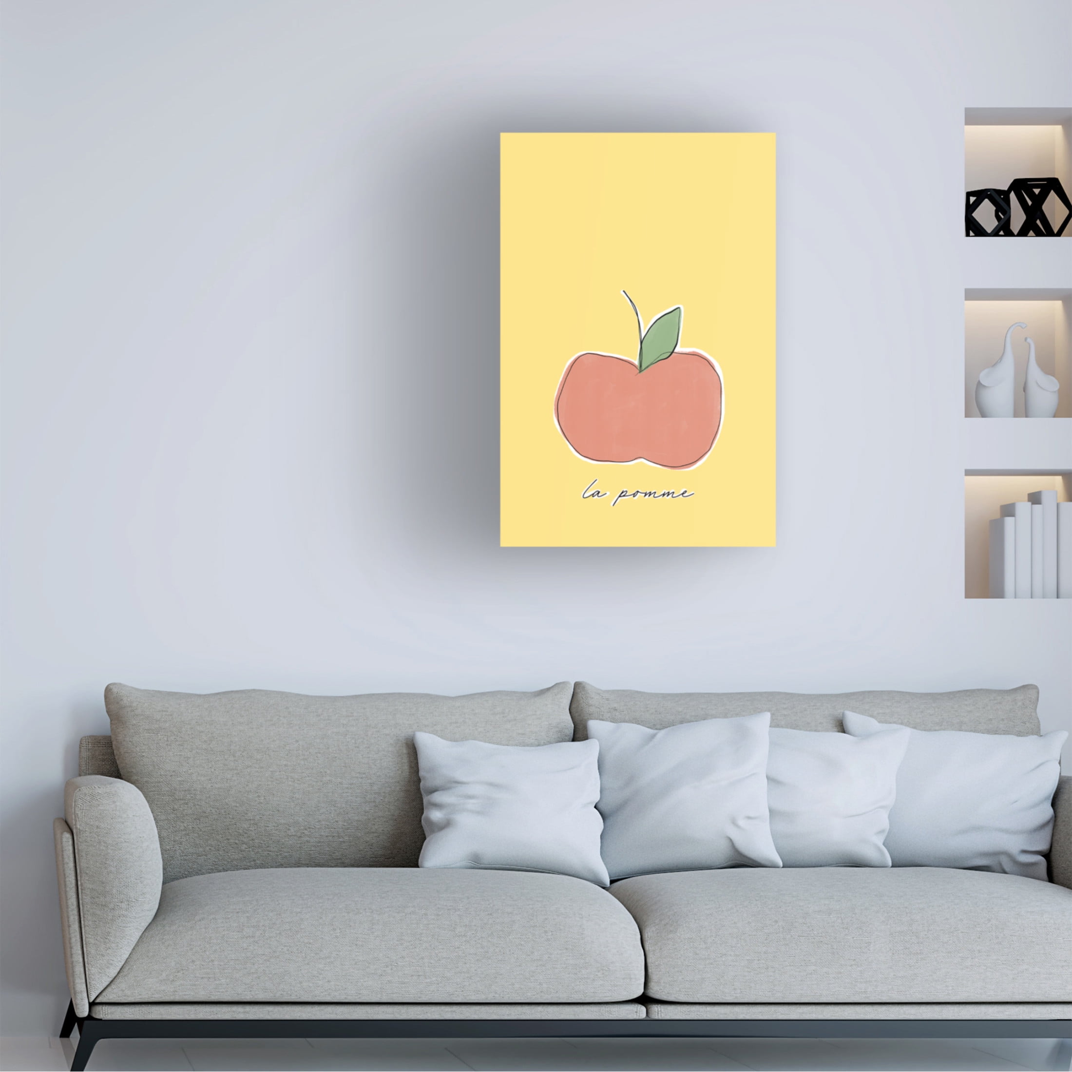 Trademark Fine Art uplusmestudio La Pomme Canvas Wall Art