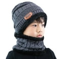 thumbnail image 2 of TureClos Children Boys Winter Knit Cap Beanie Hat Fleece Lined Hat for Toddler Boy Girls Children, 2 of 7
