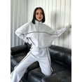 thumbnail image 4 of Conjunto Deportivo de Dos Piezas para Mujer, Ideal para Otoño Incluye Sudadera de Larga con Cremallera y Pantalón Gris L, 4 of 8