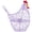 Purple, variant on Uanit Decorative Hen-Shaped Wire Kitchen Egg Basket - Rustic Style Closable Home Craft Organizer for Countertop, Farmhouse Decor, Fruit Display & Seasonal Easter Table Centerpiece