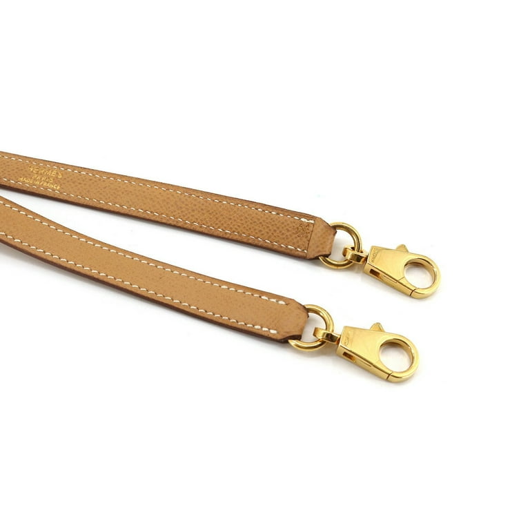 Authenticated Used Hermes HERMES Kelly Bolide Shoulder Strap Cushbel  Natural Brown Accessory 