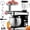Black, variant on 5-in-1 Stand Mixer, 6.3 QT Stainless Steel Bowl, 1.5L Blender, 400W Electric Mixer, Juicer, Meat grinder, 6 Speed, Silvery