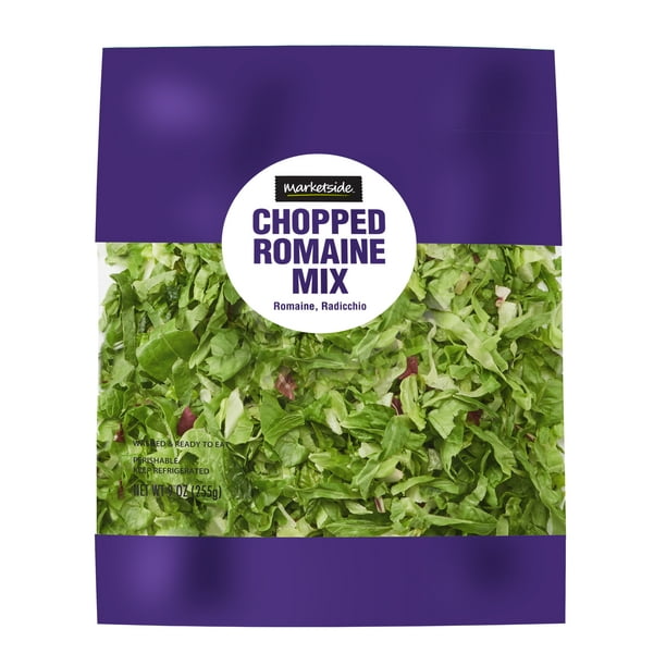 Marketside Chopped Romaine Lettuce Mix, 9 oz Bag, Fresh