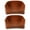 Brown, variant on Pu Leather Tray Catchall Organizer for Entryway Table or Dresser (Brown) - 2Pcs