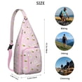 thumbnail image 2 of Bumble Bee Sling Backpack – Cute Honeycomb Print Crossbody Bag, Lightweight & Durable Shoulder Pack for Travel, Hiking, Commuting & Daily Essentials, 2 of 4