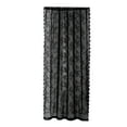 thumbnail image 4 of Cortinas,Cortinas con bolsillo para barra en la sala de estar,Cortinas de tul con encaje floral negro,Tratamiento de ventana de privacidad de voile,Cortinas de tul y voile para decoración de, 4 of 8