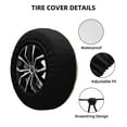 thumbnail image 2 of Gukieu Labrador Retriever Dog Print Car Tire Cover, Adjustable Waterproof and Dustproof Tire Protection Cover, Suitable for SUV, Truck, Van-14 inch, 2 of 6