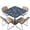 Art Blue Bohemian Flower, variant on FKELYI Red Rose Grunge Raven Print Square Fitted Tablecloth Polyester Table Covers with Elastic Edge Waterproof Decor Table Cloth for Holiday Party Banquet Dinner, 34x34 inch