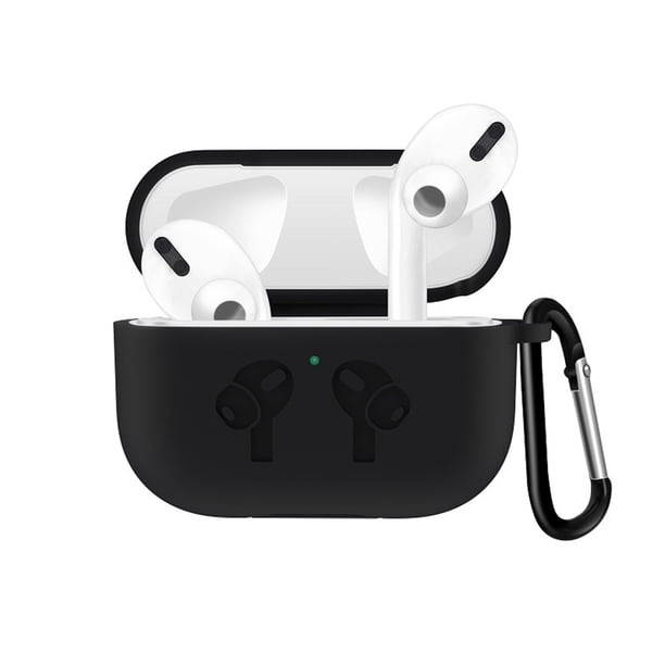 Gwong Electrónica Funda protectora de auriculares portátiles de silicona con gancho para aire-vainas pro 3