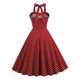thumbnail image 4 of Moda mujer verano Retro Casual Pullover puntos Sexy sin mangas vestido largo Fridja  hj1450, 4 of 6