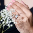 thumbnail image 2 of Empire Jewelry 14K White Gold Ring on Sale - 2 Ct Princess Cut Diamond Ring - Engagement Wedding Prong Setting Ring for Women - Elegant Party Wear Diamond Ring - Wedding Jewelry for Bridesmaids, 2 of 5