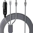 thumbnail image 4 of 3 in 1 DC Power Cable 10FT USB C 12-24V Lighter Plug and DC Male Power Cable Cord for Mini, 4 of 5